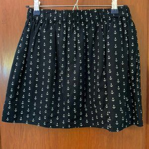 Anchor Patterned J.Crew Skirt